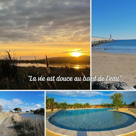 Entre Mer Et Roseaux - Piscine - Proche Centre Et Mer - Petfriendly Port-la-Nouvelle Szoba fotó
